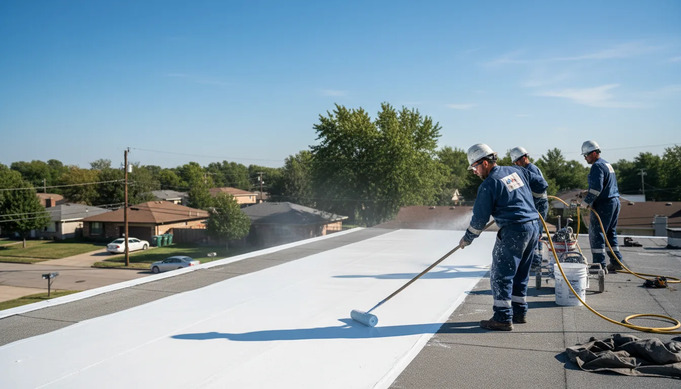 Commercial roof coating in Fairmount, IN near me